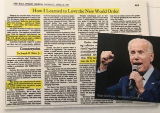 “How I Learned to Love The New World Order,” by Senator Joe Biden